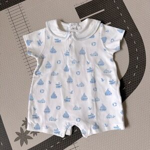 Kissy Kissy Boat and Whale Romper 3-6Months